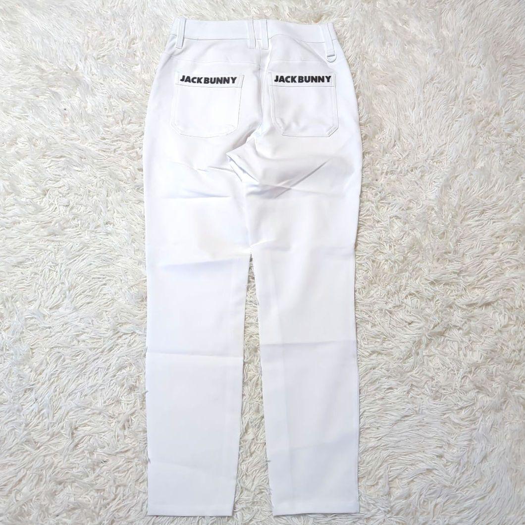 JACKBUNNY ゴルフパンツ ホワイト背面ロゴ TEEさし付　サイズ2