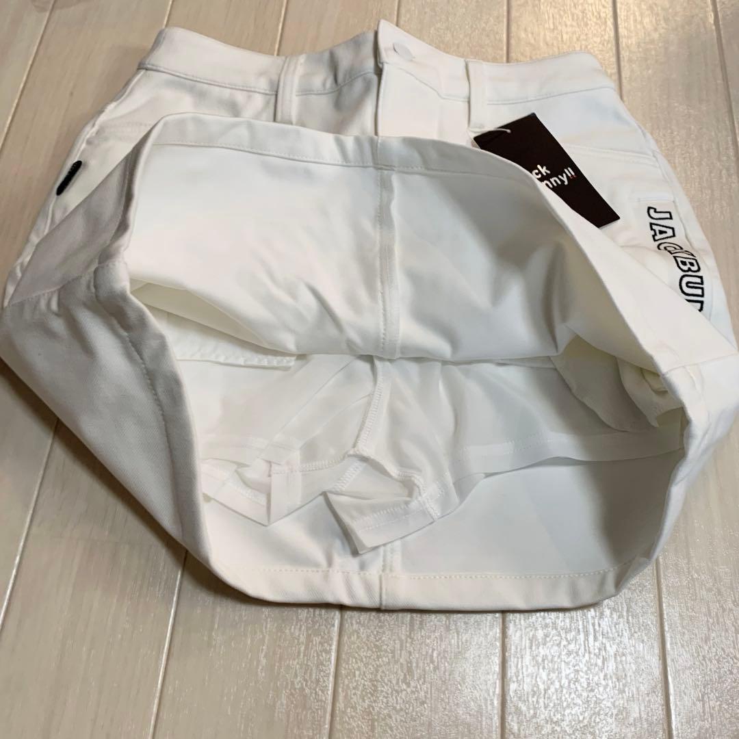 新品■15,400円【ジャックバニー】レディース　ゴルフスカート 2/L 白