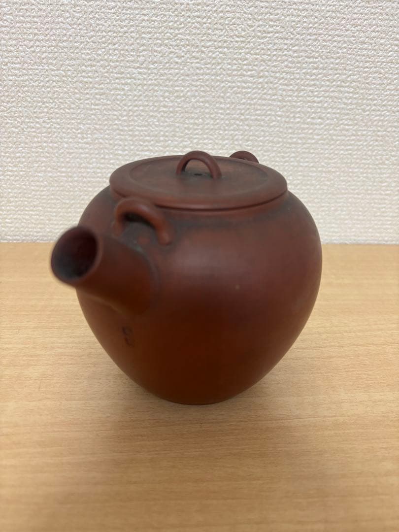 レア級　アンティーク　常滑焼　急須　朱泥　初代常山