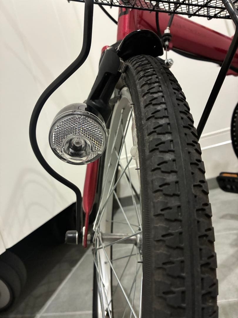 【美品】あさひ　折り畳み自転車　カジュリーフォールディング 206-L