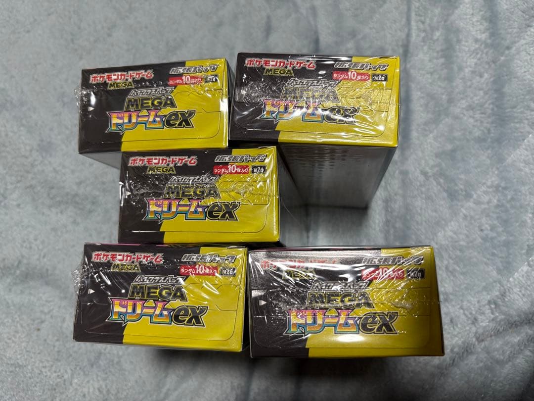 【シュリンク付き】新品未開封品 ポケモンカードゲーム メガドリーム5box