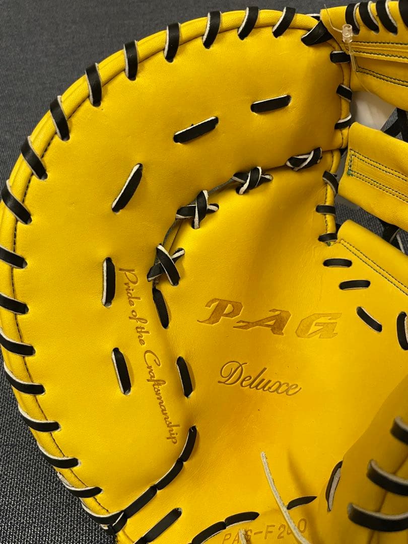かっこいい！　ハイゴールド　ファーストミット　野球 硬式グローブ 一般用　大人
