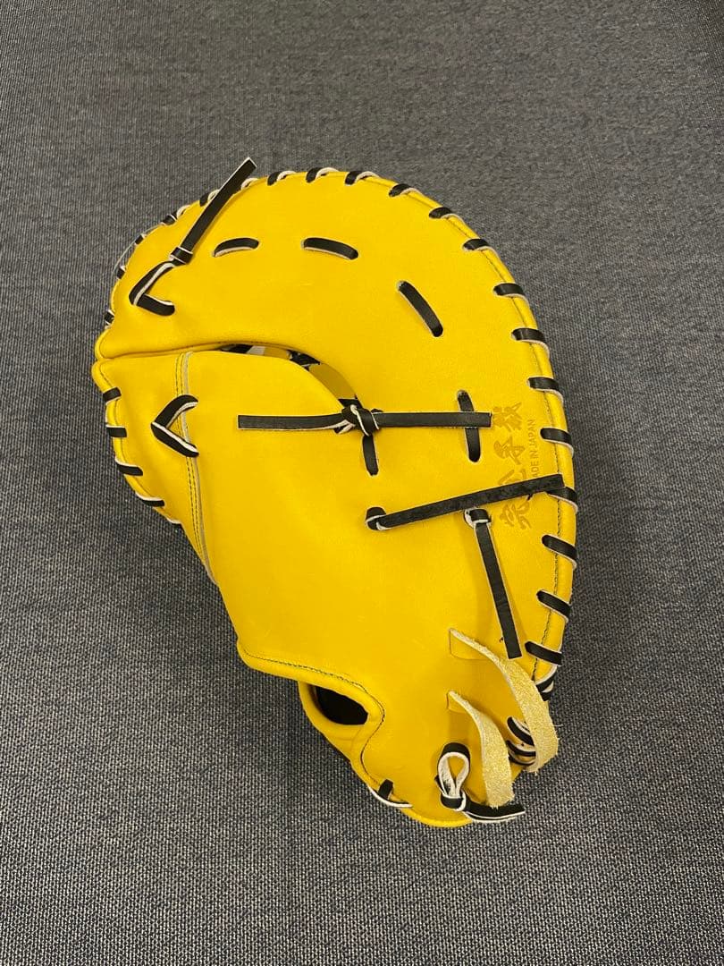 かっこいい！　ハイゴールド　ファーストミット　野球 硬式グローブ 一般用　大人
