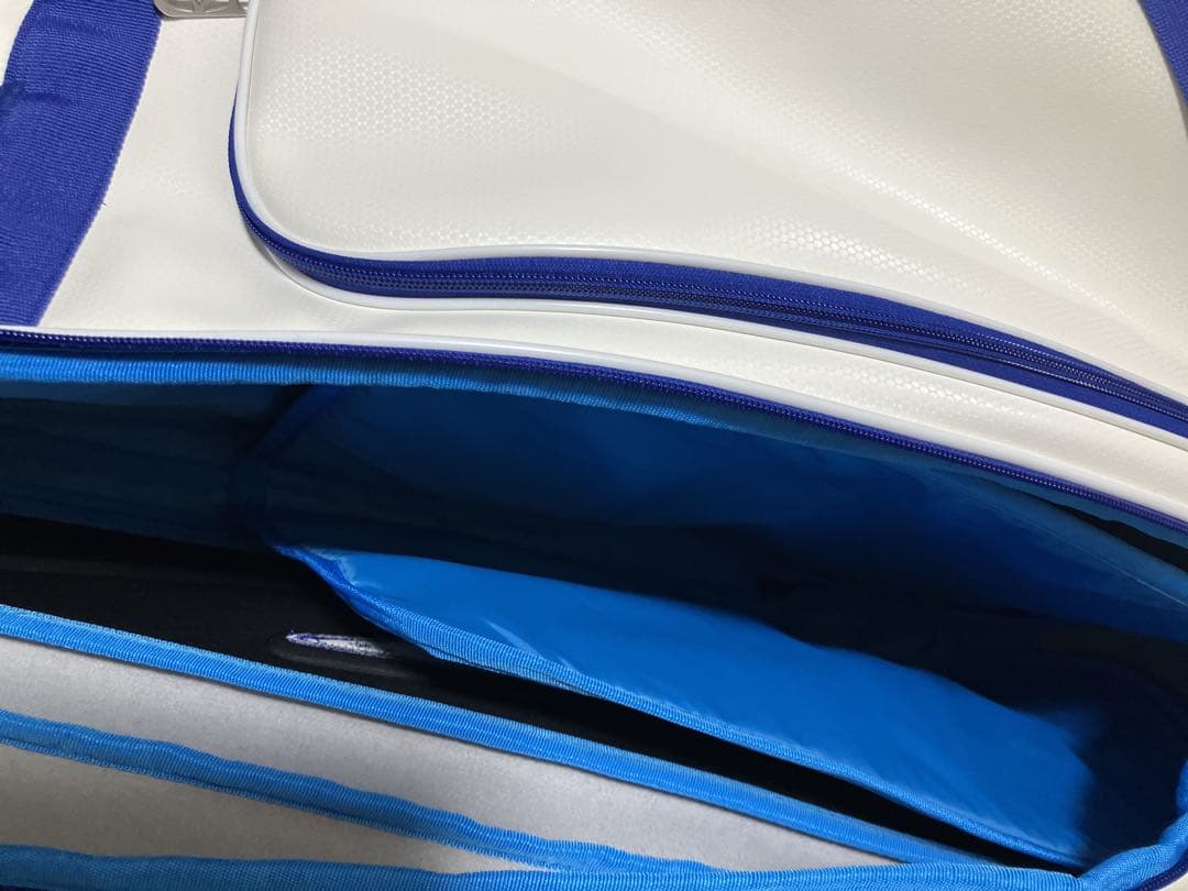 Mizuno テニスラケットバッグ 青/白　バドミントンラケットバック　9本