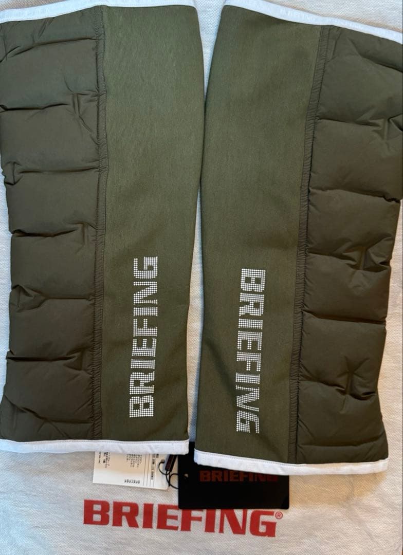 BRIEFING レッグウォーマー　オリーブグリーン