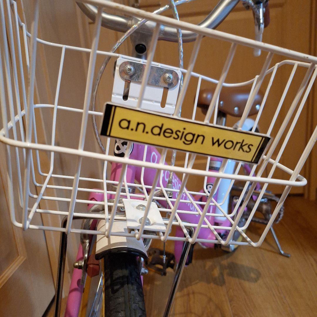 a.n.design works 子供用自転車　18インチ ピンク