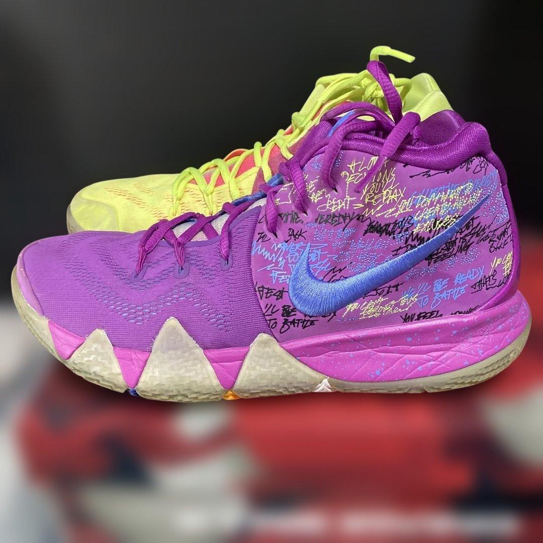 Nike KYRIE4バスケットシューズ イエロー/パープル