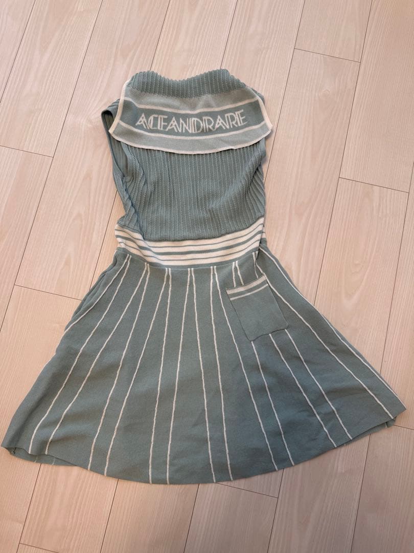 ACEANDRARE SAILOR COLLAR ニットワンピース