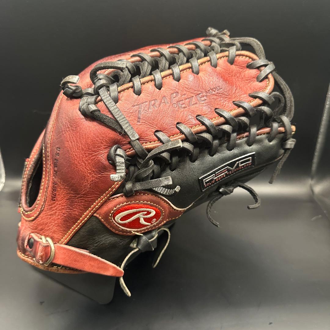 ローリングス　外野手用　グローブ Rawlings DSZ5硬式グローブ赤 黒