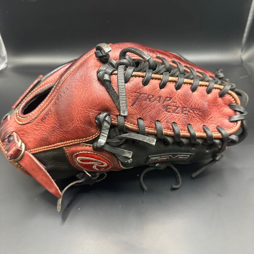 ローリングス　外野手用　グローブ Rawlings DSZ5硬式グローブ赤 黒