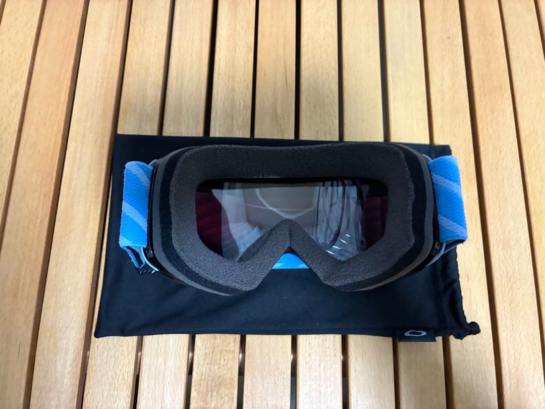 Oakley ゴーグル グリーンレンズ ブルーストラップ
