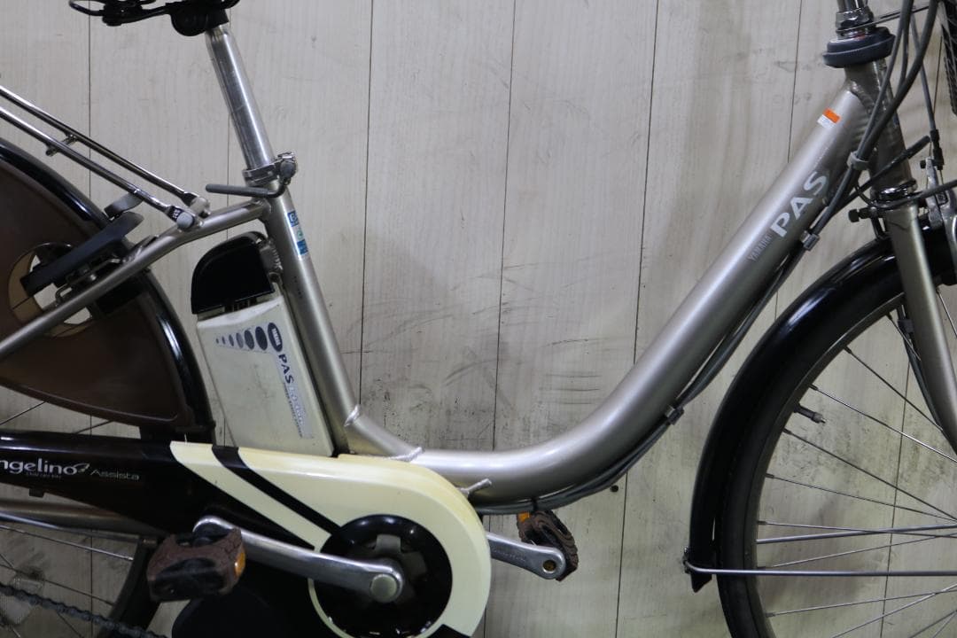 ヤマハPAS X563-1006 大容量8.1AH 26型3段LED薄GOLD色