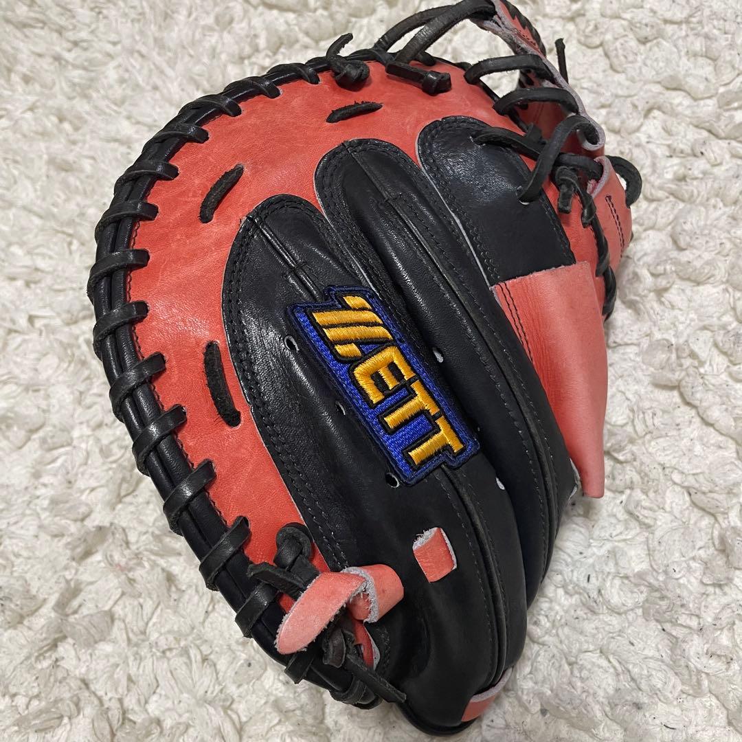 【ミサモモモ】 ゼット 矢野燿大 モデル 軟式 キャッチャーミット 野球