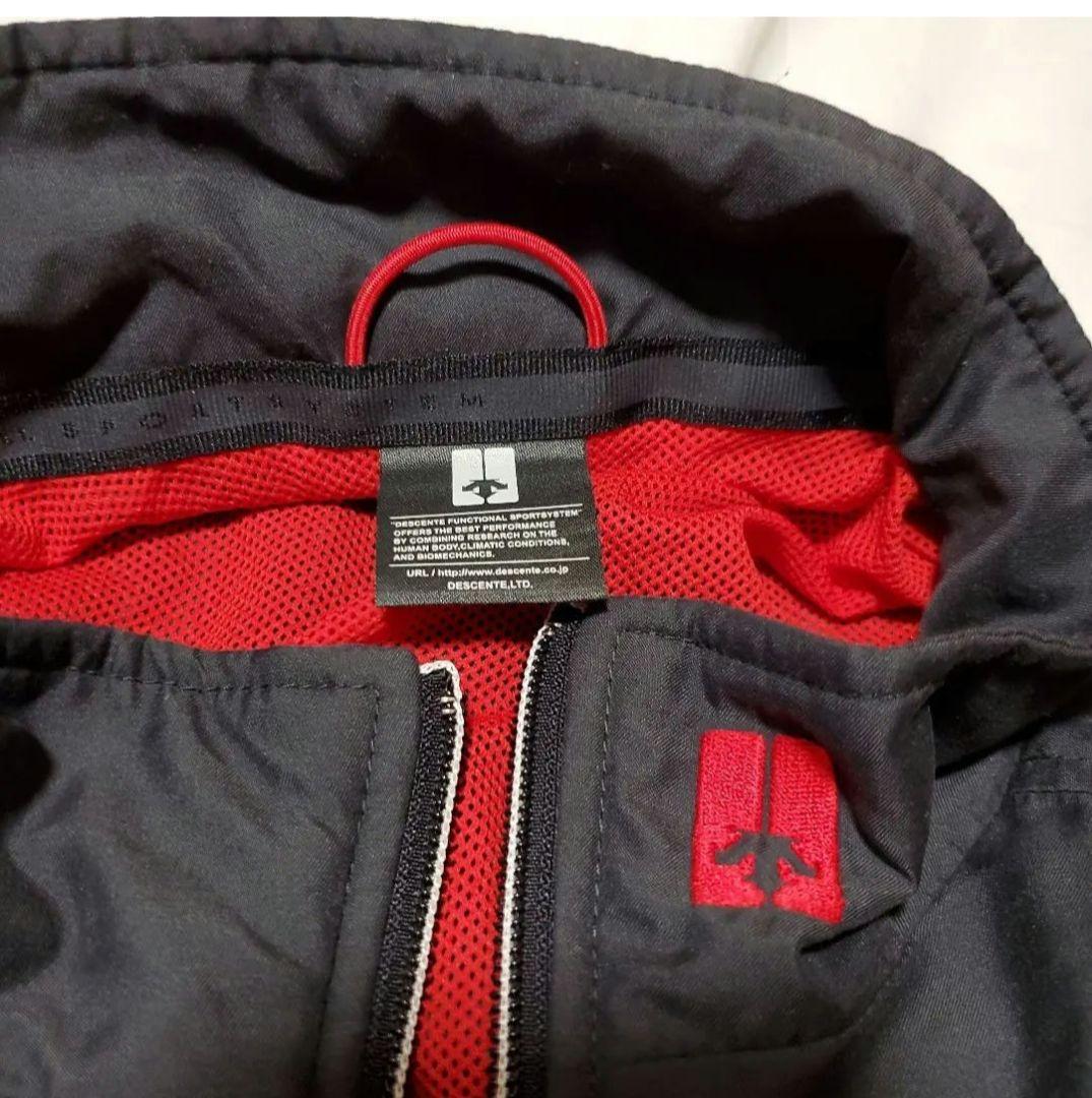 No.558デサント　DESCENTE　ダークグレー　ウインドブレーカー上下