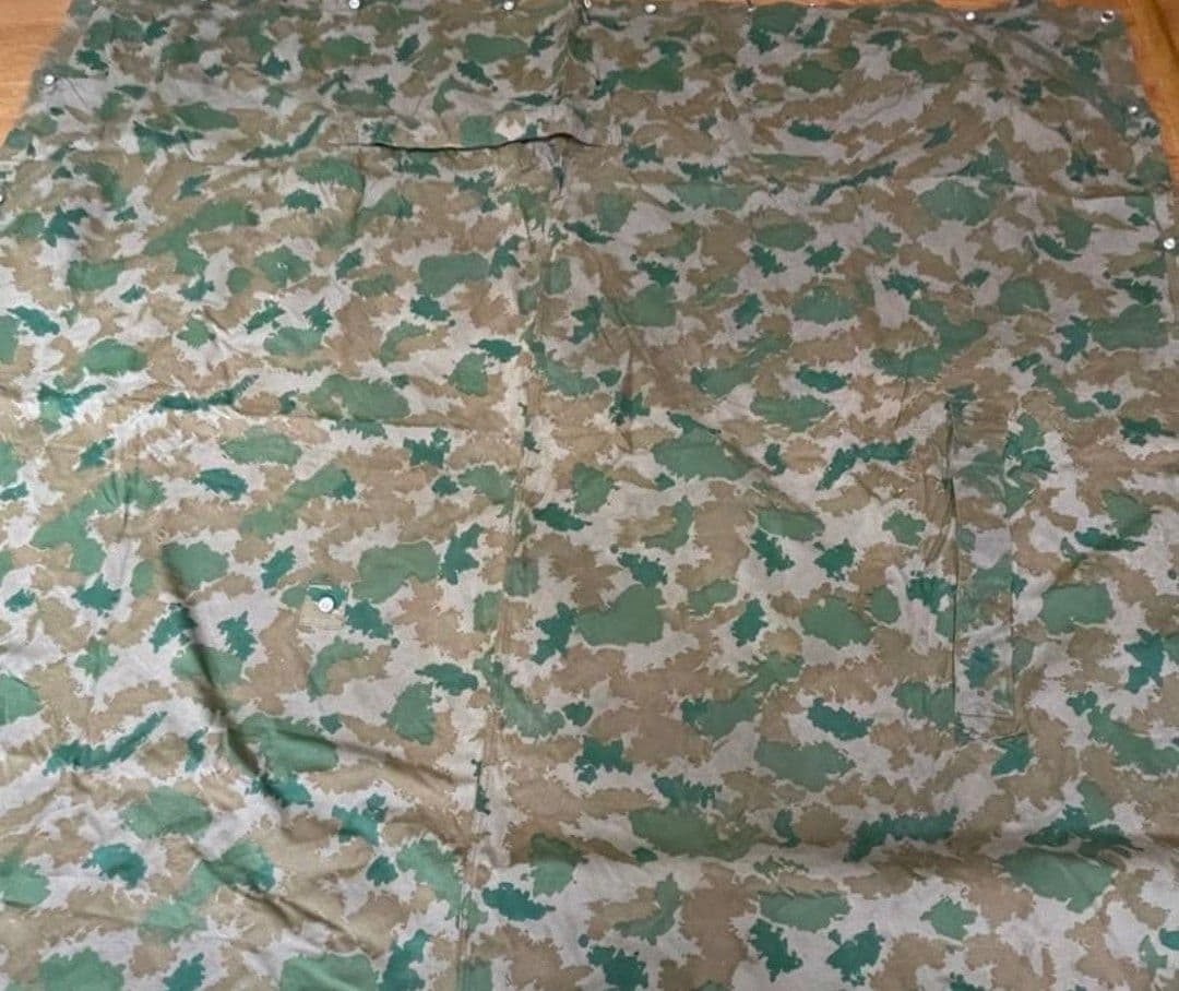 激レアドイツ軍幕　フローラルカモ　used 2枚