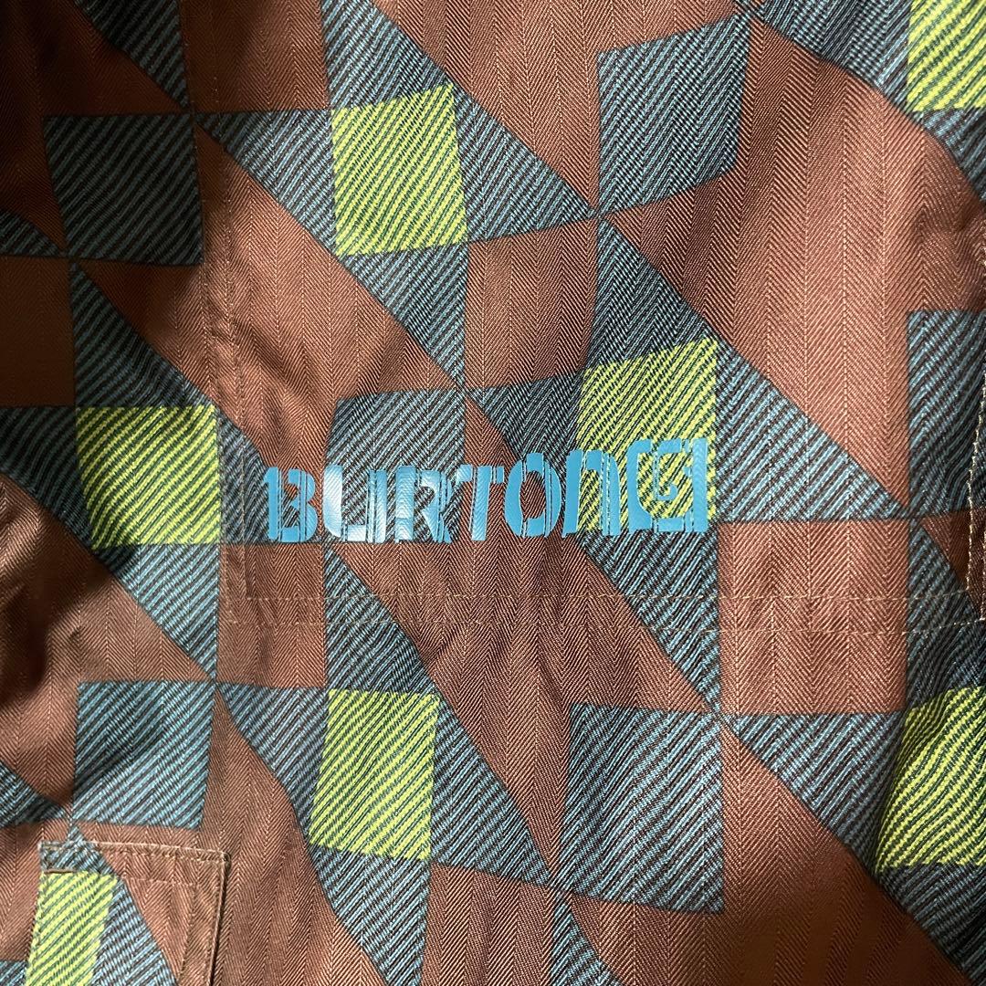 Burtonバートンスキーウェアスノーボードジャケットパーカーフード付き総柄希少