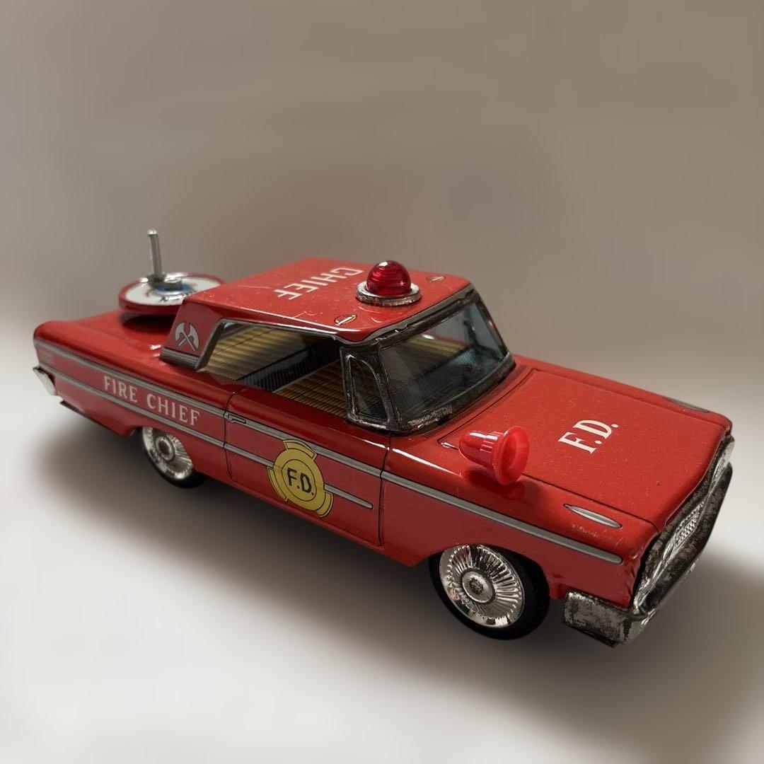 【年代物】DAIYA製　FIRE CHIEF CAR ブリキ製
