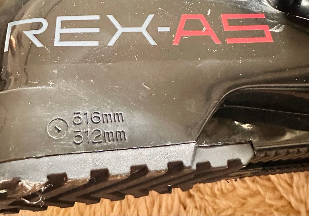 REX-A5 スキー ブーツ ブラック 316mm/312mm