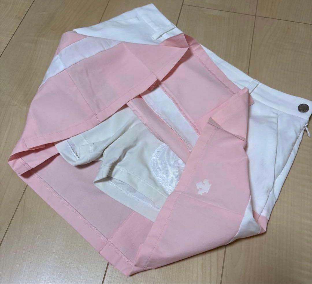 超美品　デサント　ゴルフ　ポロシャツ　スカート　2点セット L春夏