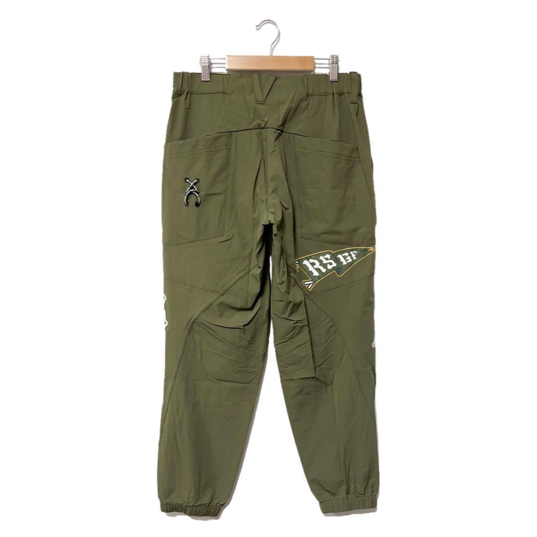 新品 ラッセルノ ゴルフ マルチロゴ ロングパンツ カーキ M 4 ゴルフパンツ