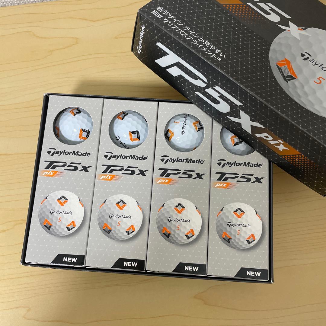 TaylorMade TP5x pix ゴルフボール ❌2