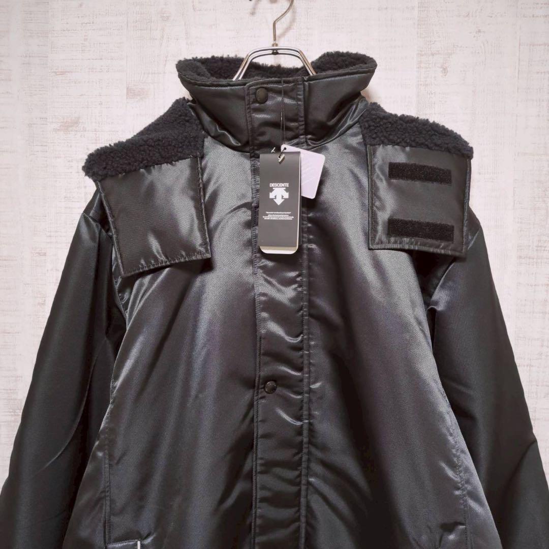 【新品】DESCENTE デサント フード ボア ベンチコート 【L】撥水 防水