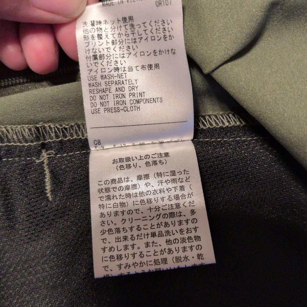 【未使用】ハーフジップショートスリーブシャツ 　オリーブグリーン　М