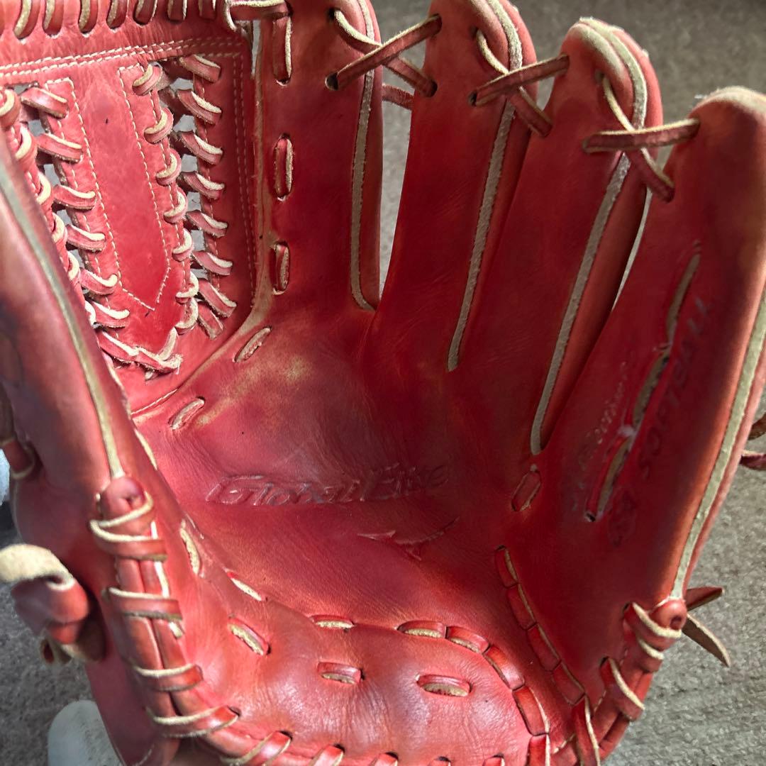 Mizuno Global Eltte軟式グローブ 赤
