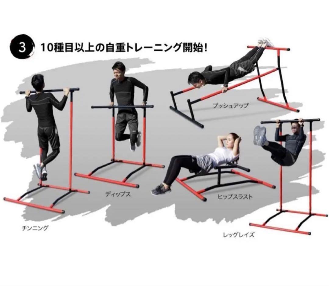 【分解収納可能】懸垂マシン　HAIGEハイガー　アイアンバーマスタープロ