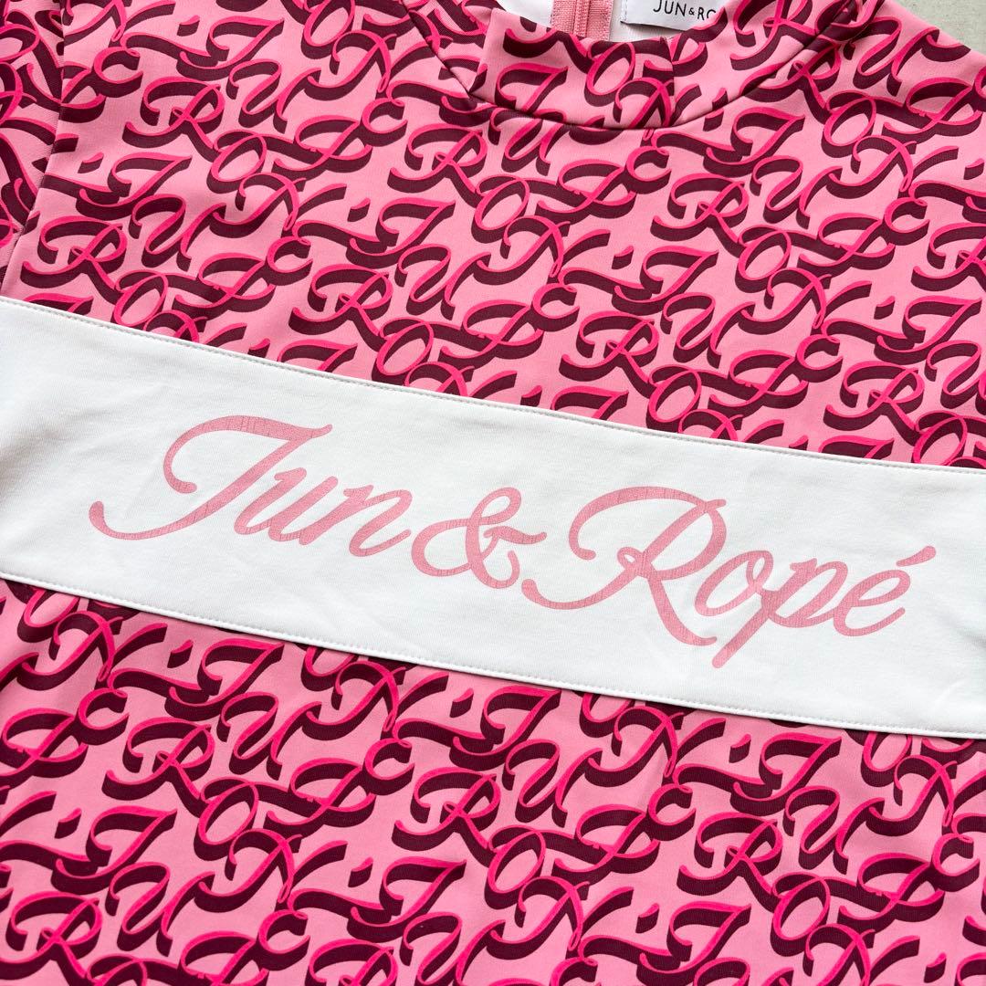 JUN&ROPE' ジュンアンドロペ モノグラム モックネックプルオーバーシャツ