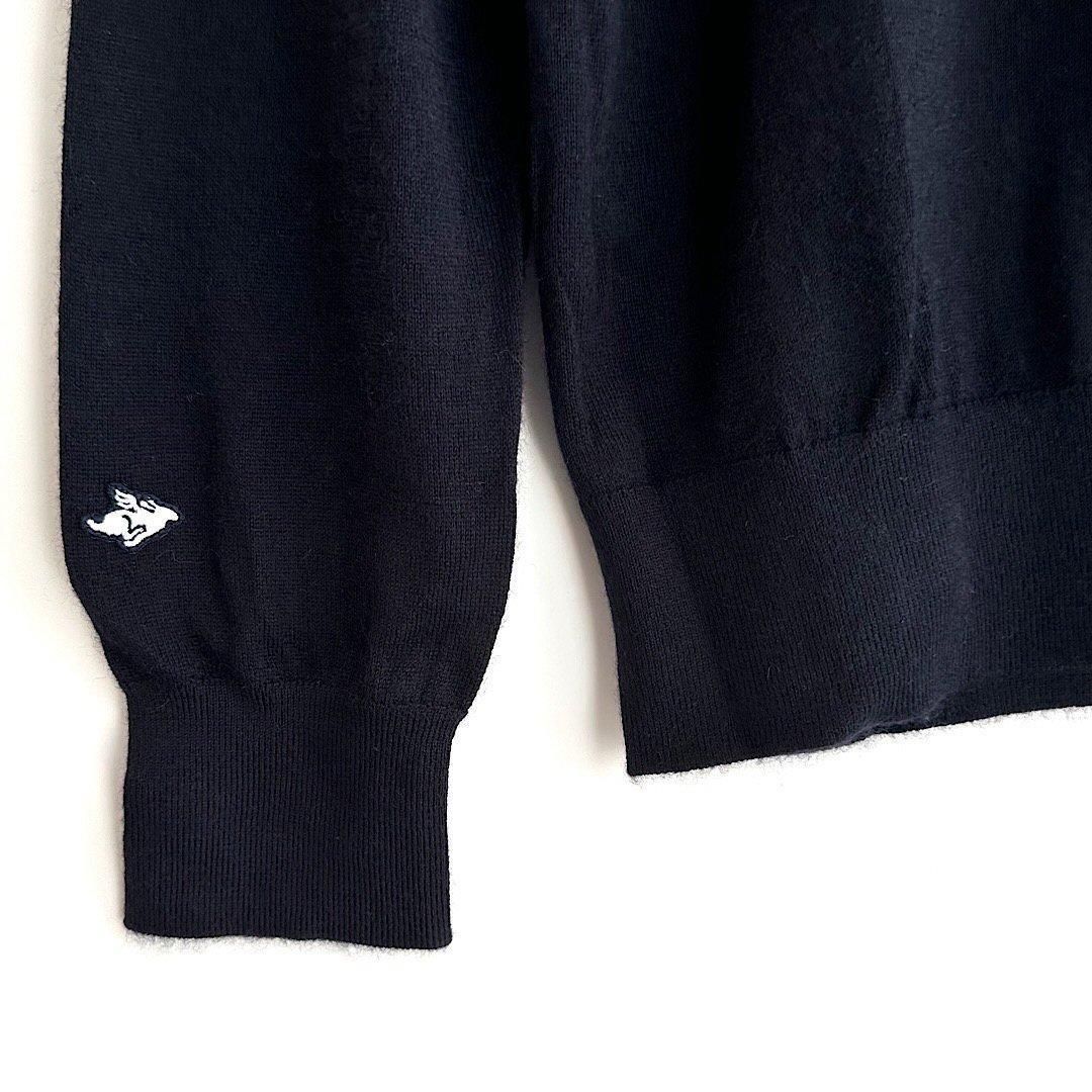 534★パーリーゲイツ 定価41,800円カシミヤニット セーター紺 サイズ6