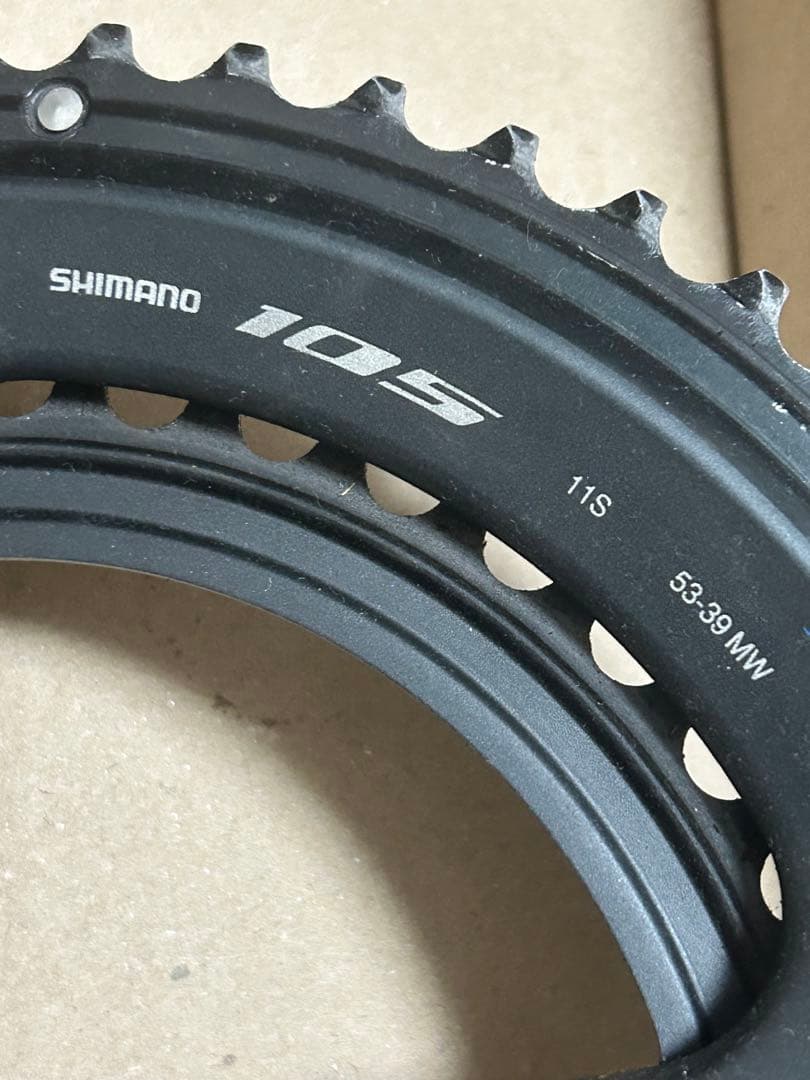 【値下げ可能】シマノ　105チェーンリング【11s 53-39】