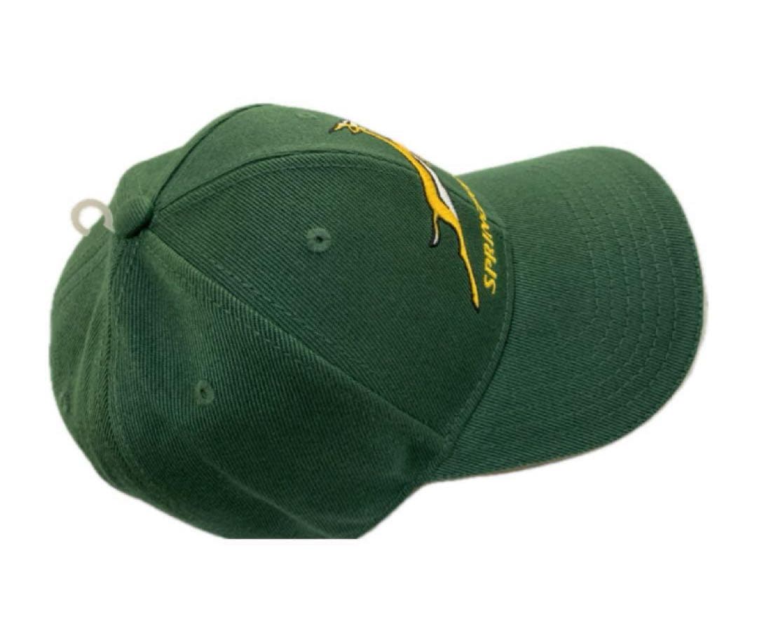 ラグビーSPRINGBOKS 南アフリカ代表キャップ 刺繍デザイン「緑」