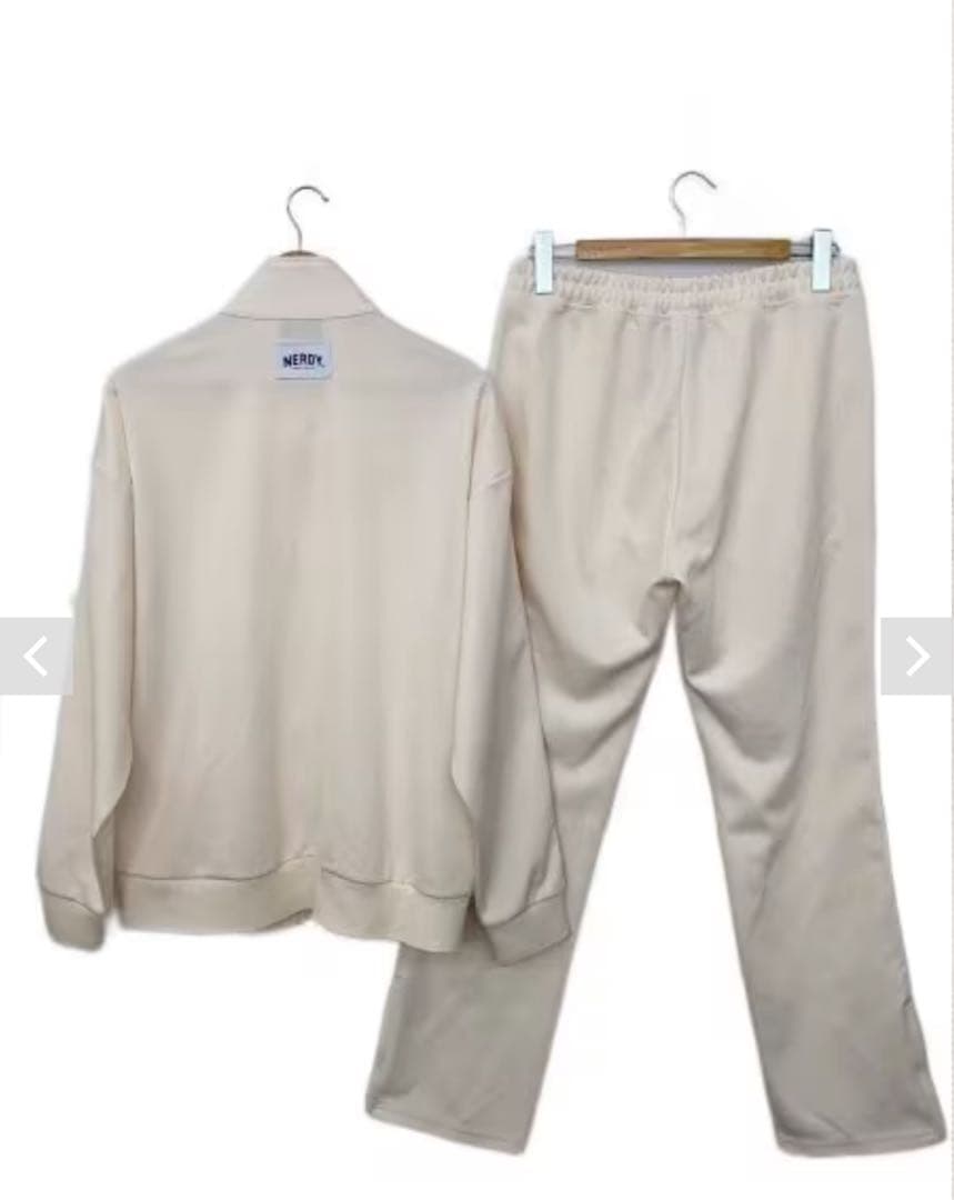 NERDY トラックジャケット パンツ セットアップ ホワイト M 未使用品