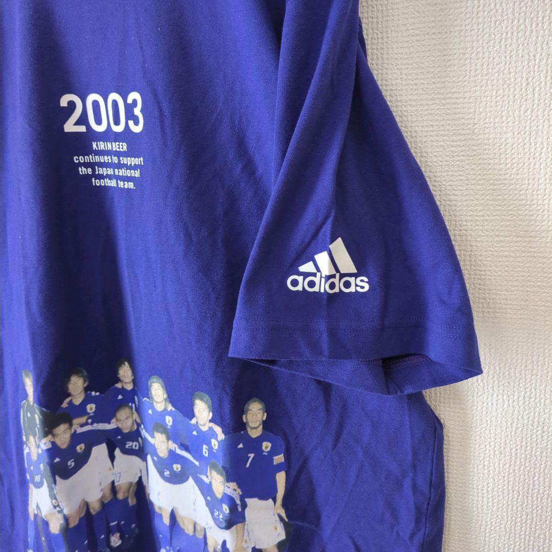 アディダス adidas Tシャツ サッカー 日本代表 2003 キリン 青