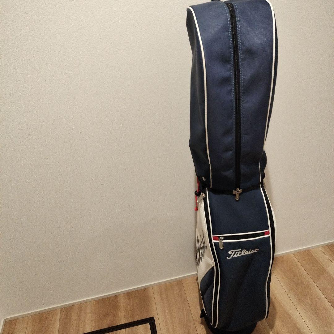 最終値下げ！　Titleist キャディバッグ ネイビー/ホワイト