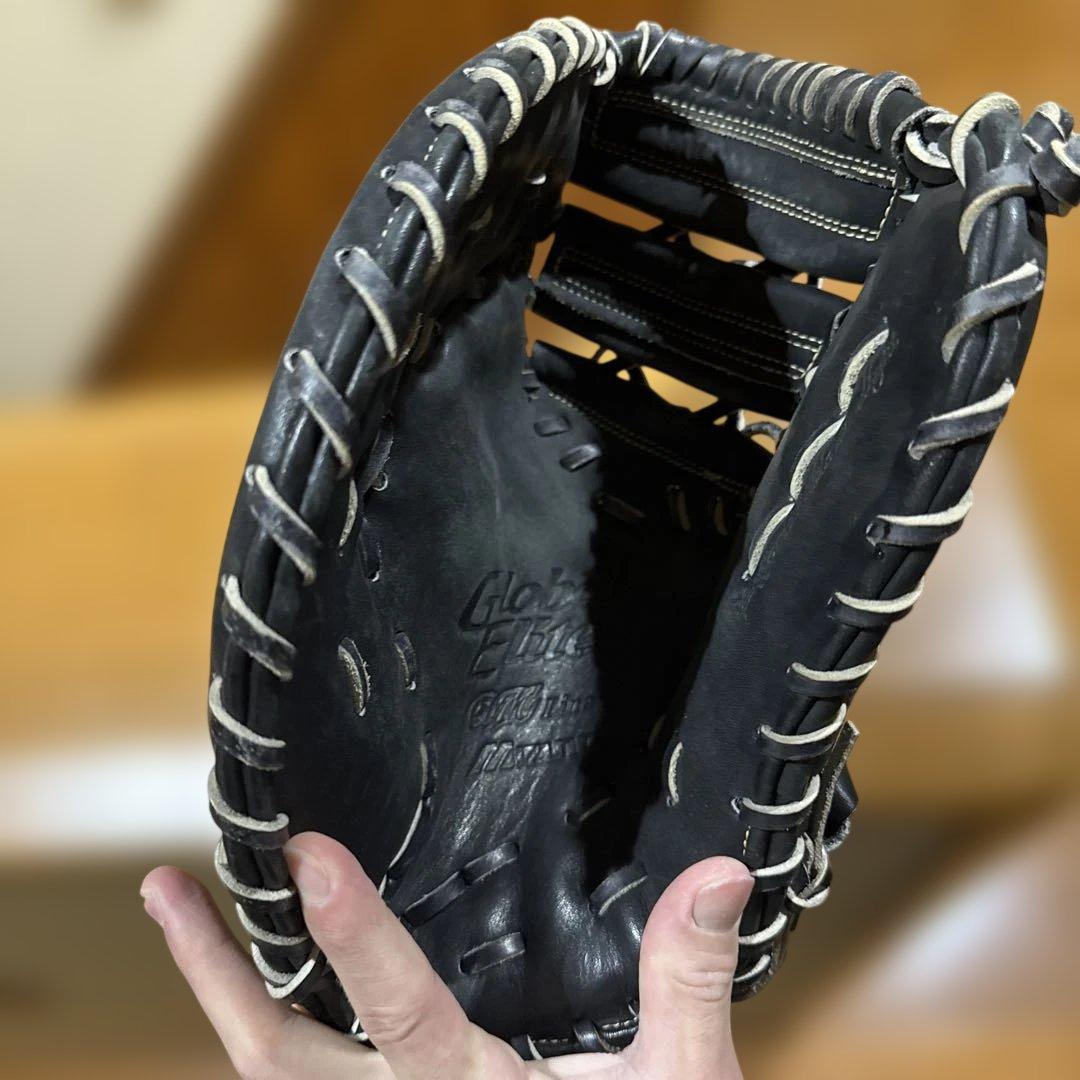 し*ま様 Mizuno ブラック 軟式グローブ