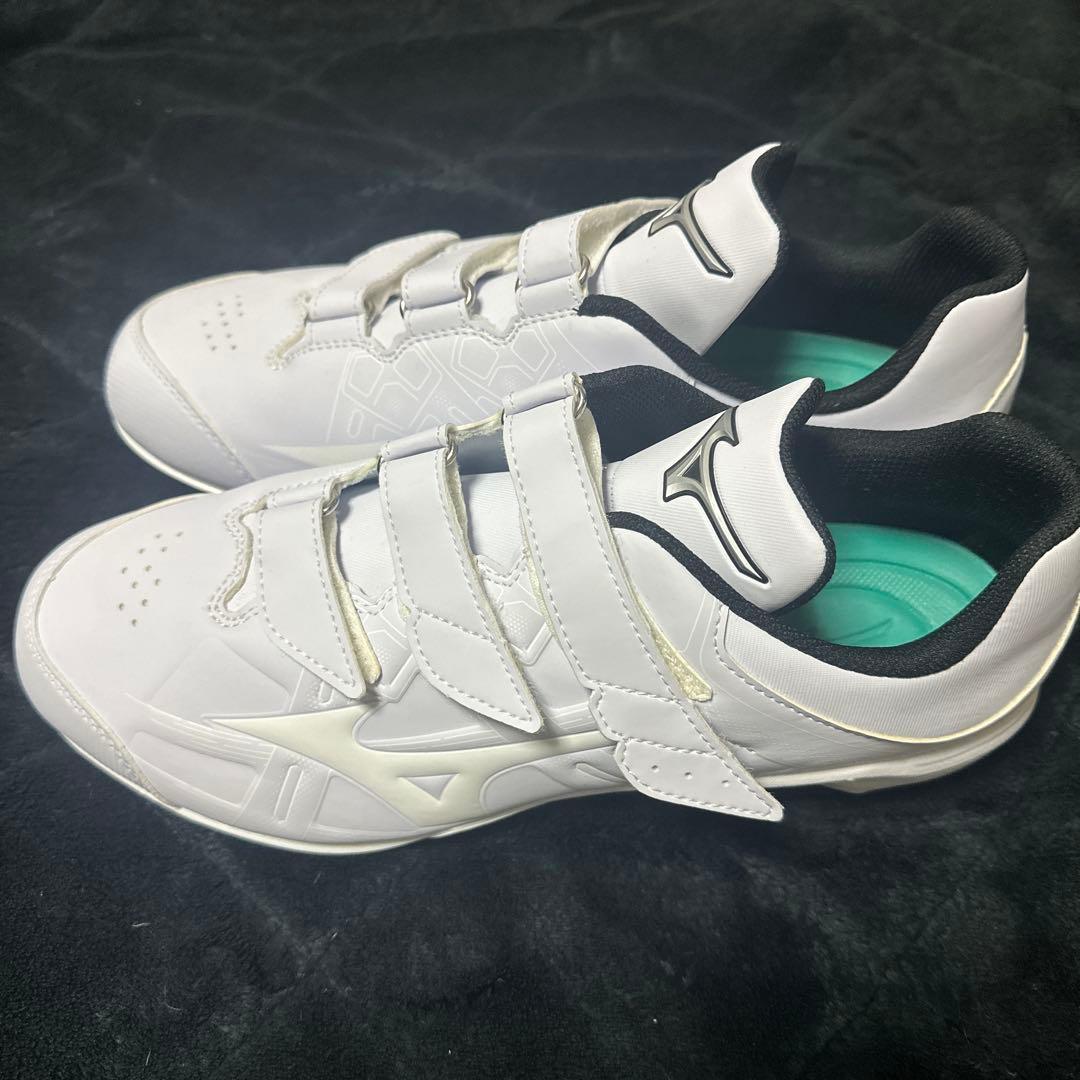 Mizuno ライトレボバディー2 野球用スパイク ホワイト ベルクロ