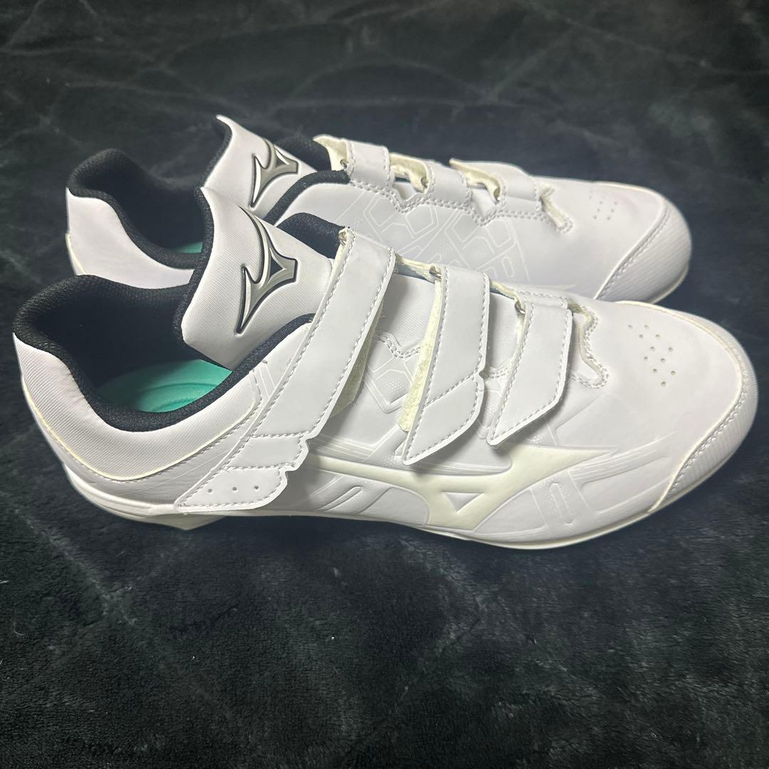 Mizuno ライトレボバディー2 野球用スパイク ホワイト ベルクロ