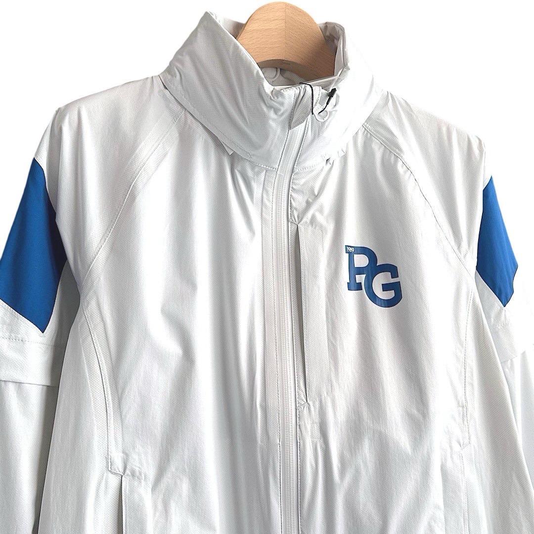 542　パーリーゲイツ ビックロゴレインワンピース定価44000円 白 2