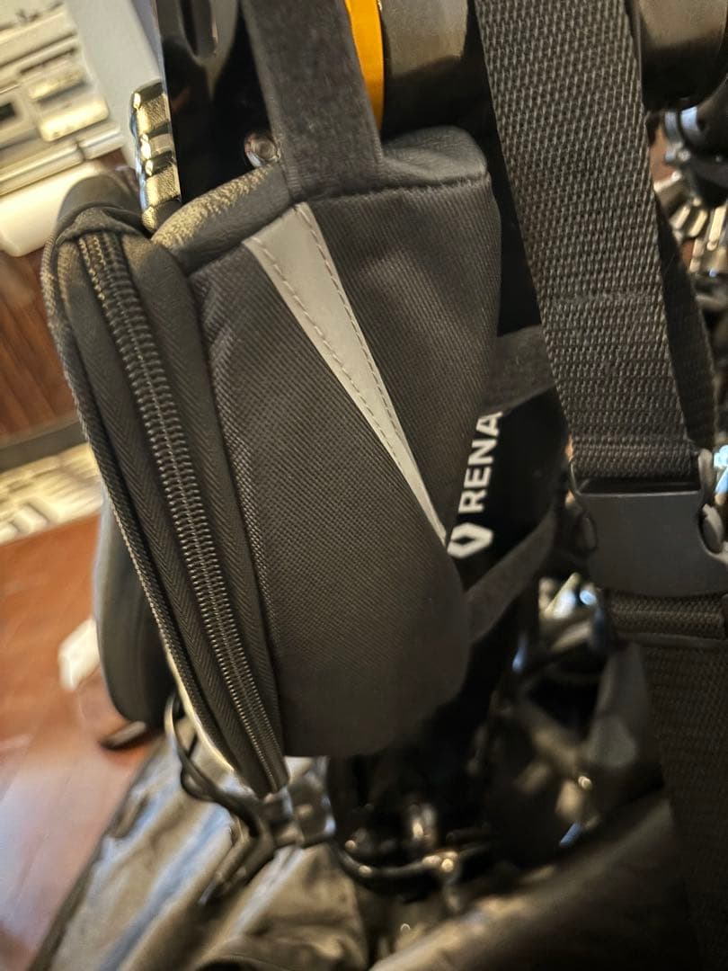 美品【直接受渡希望】ルノープラチナマッハ9 9.4kg折畳18段　輪行バッグ付