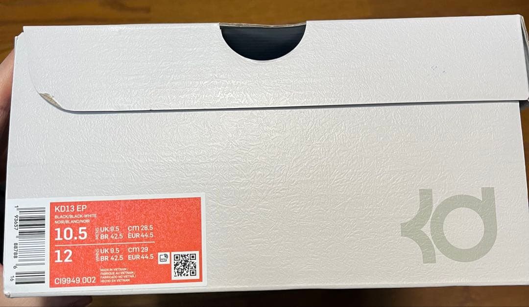 ■美品箱有り■NIKE KD13 EP ナイキ 28.5cm Black/Red