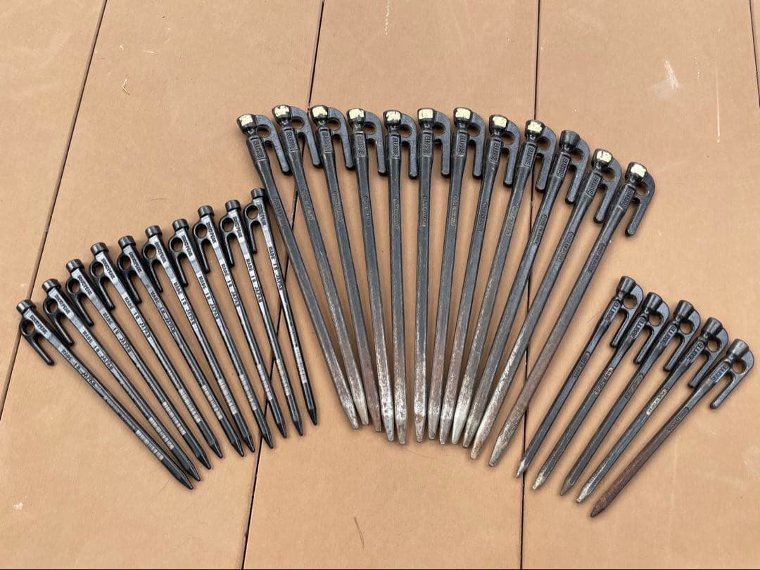 スノーピーク ソリッドステーク　新品未使用品　村の鍛冶屋エリッゼ中古のセット