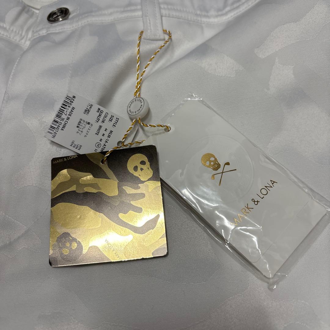 新品⭐︎MARK & LONA ホワイトカモフラゴルフハーフパンツ