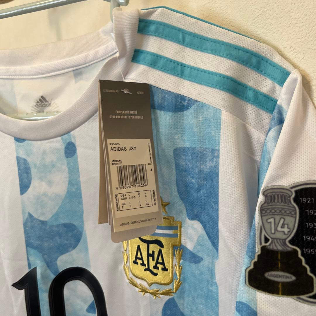 アルゼンチン代表ユニフォームadidas メッシ 10 L シャツ最終値下げ