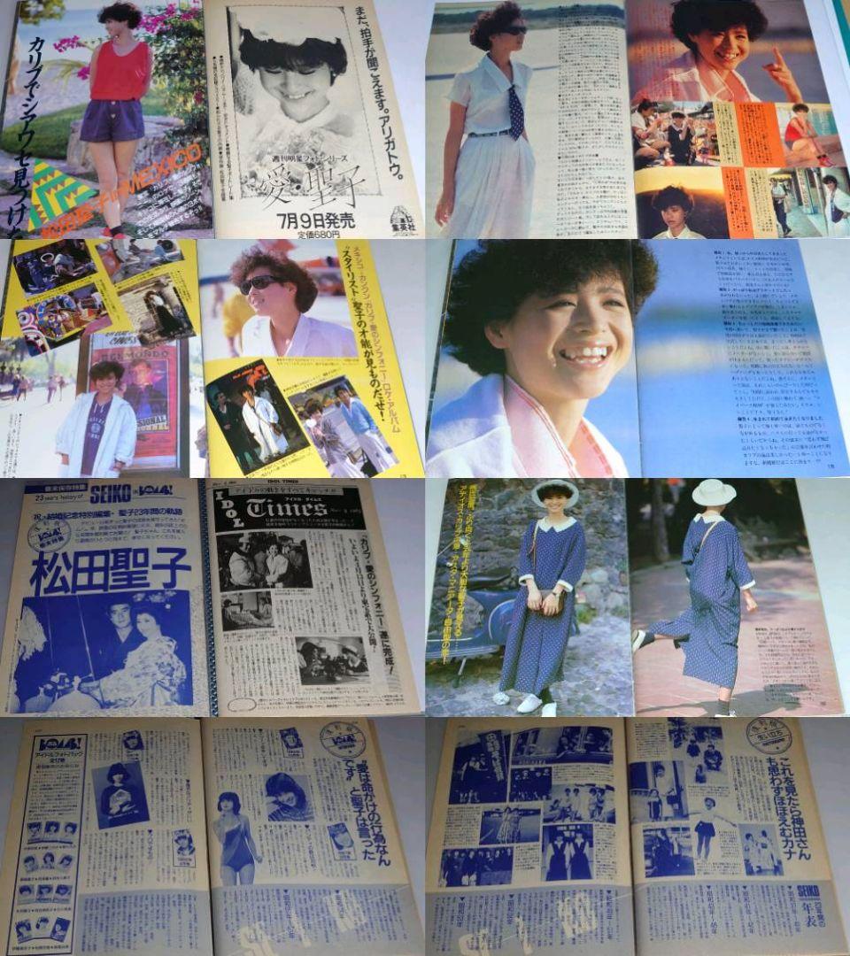松田聖子　1981年〜1987年 大量　切り抜き　ファイル　2冊　120P