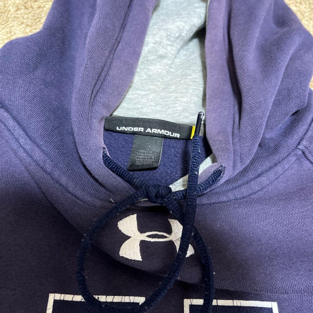 イエール大学ラグビー部 　Under Armour ネイビーフーディ ラグビー