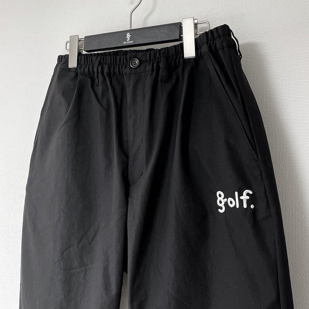 8g shoot ワンタックストレッチパンツ　クロ　M