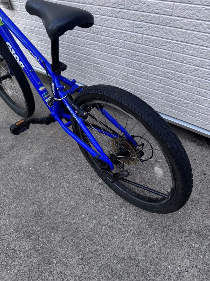 ジュニア用自転車GIOS 青21インチくらい　傷あり中古、直接手渡しのみ