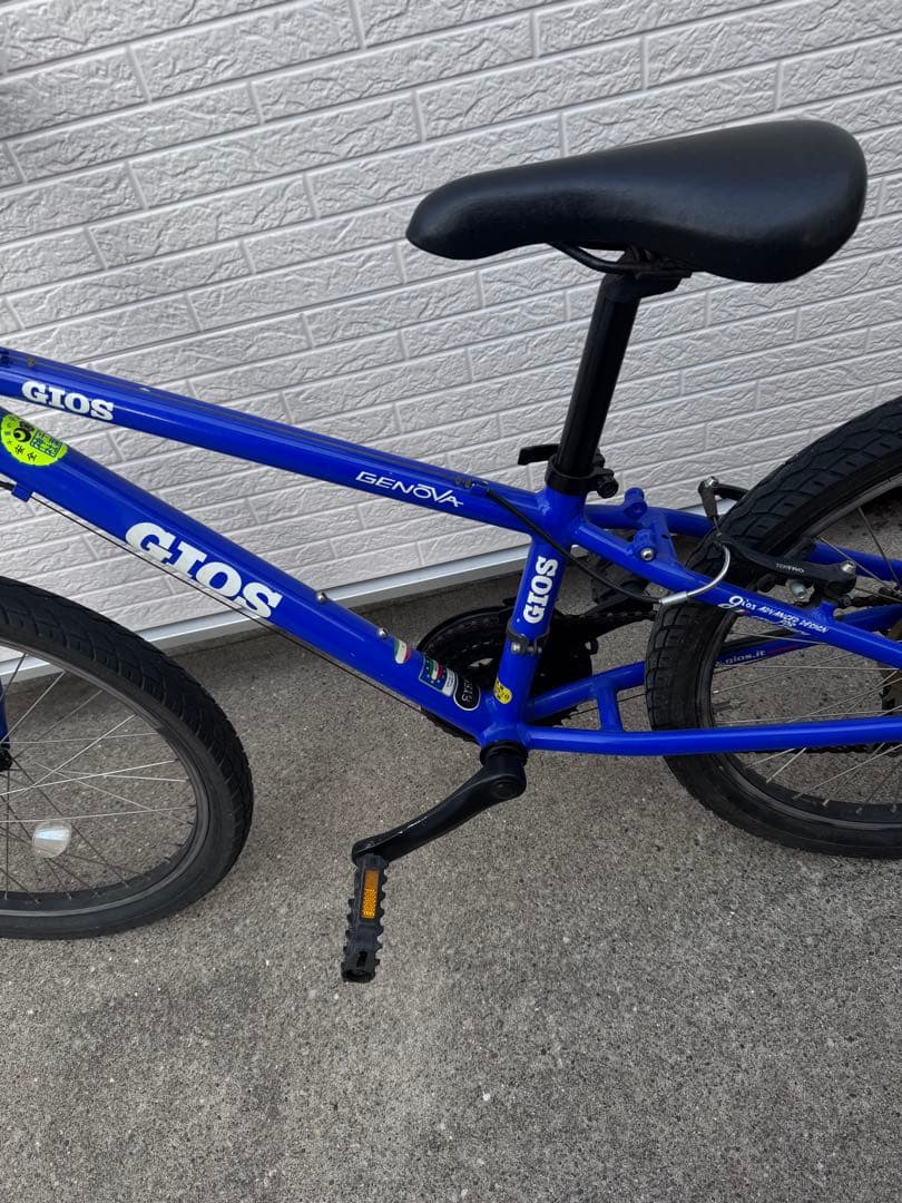 ジュニア用自転車GIOS 青21インチくらい　傷あり中古、直接手渡しのみ